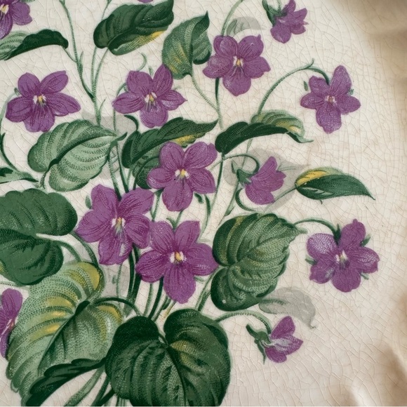 Vintage Royal China Royal Violet Plate Floral Print Large Plate - Picture 3 of 7